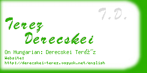 terez derecskei business card